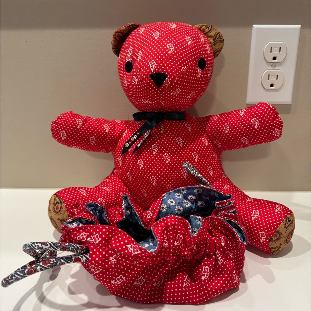 NWT Vera Bradley Teddy Bear in Dotty Floral pattern